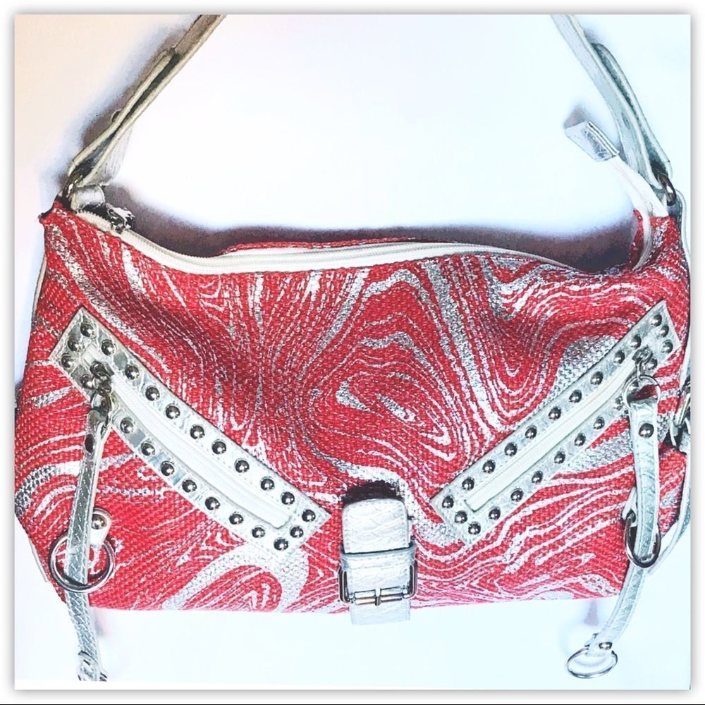NEW Exquisite Canva Metallic Shoulder Bag